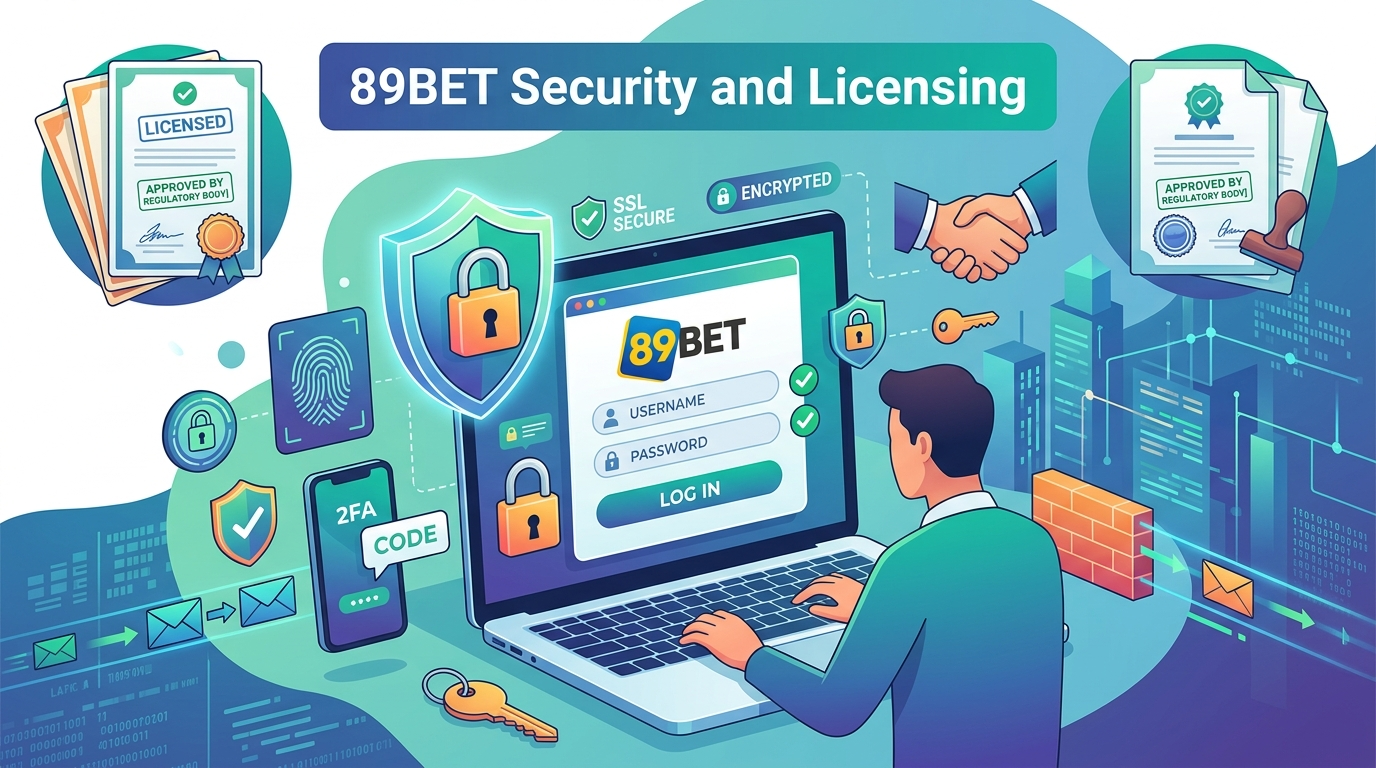 ความปลอดภัยและใบอนุญาตของ 89BET